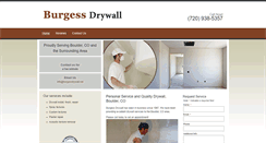 Desktop Screenshot of burgessdrywall.net